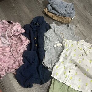 4 sets of summer outfits for 18 month old . Only used once